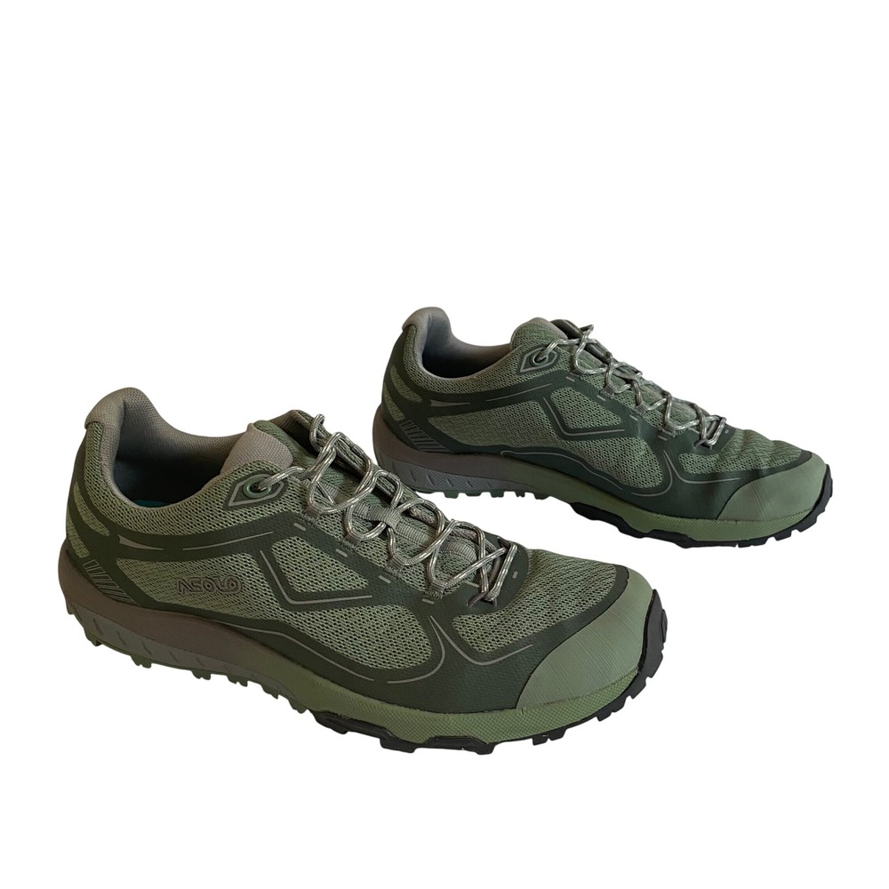 Asolo Flyer Womens Hiking Shoes Sage Green Vibram Megagrip Size 9.5